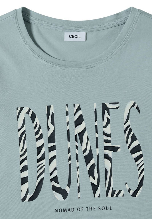 T-Shirt mit Rundhals und Frontprint