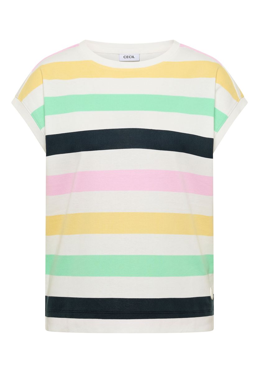 T-Shirt mit Multicolor Streifen