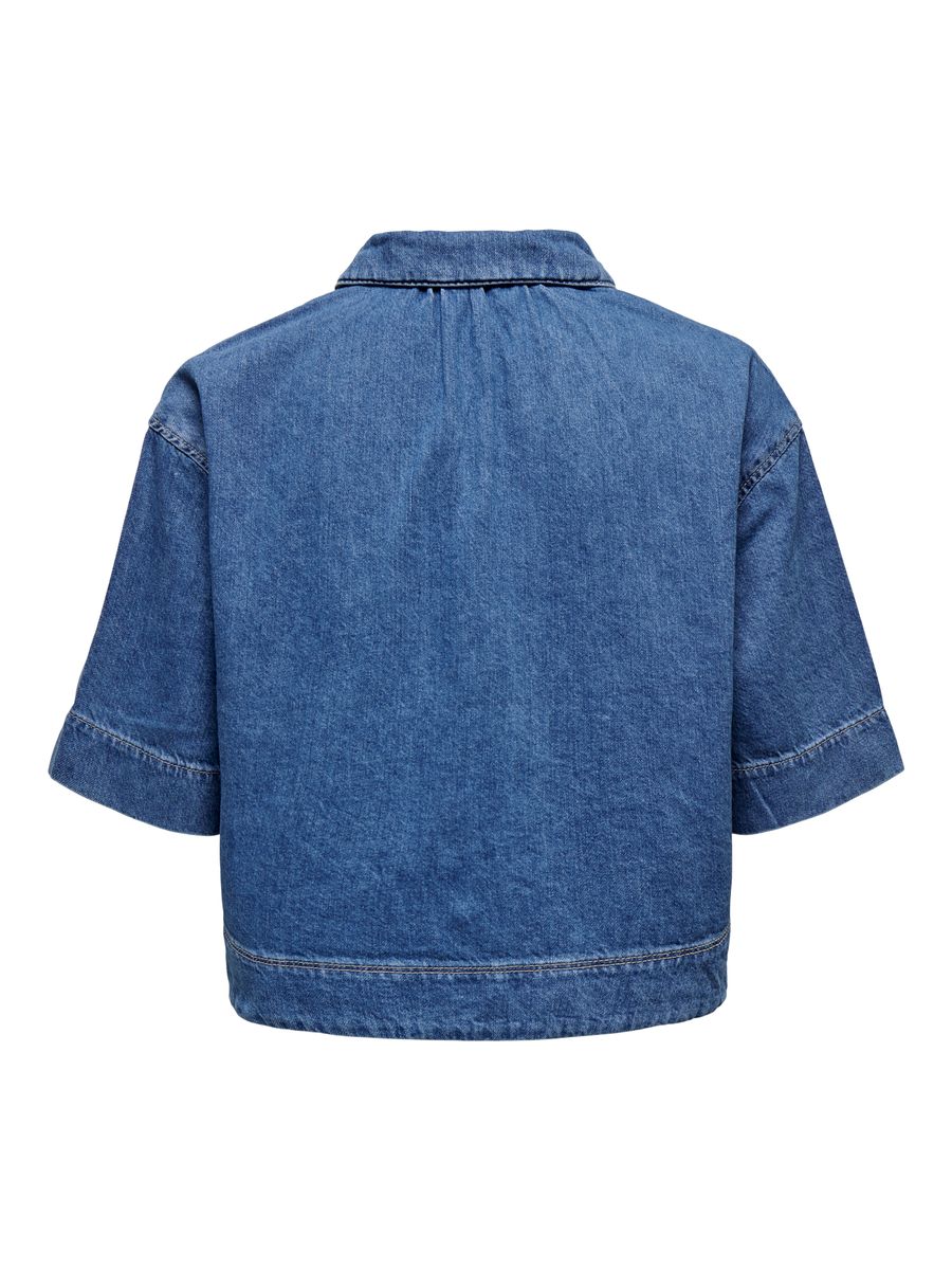 ONLCLEO LIFE SS CROP DNM SHIRT PIM NOOS