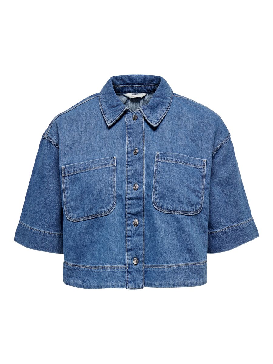 ONLCLEO LIFE SS CROP DNM SHIRT PIM NOOS