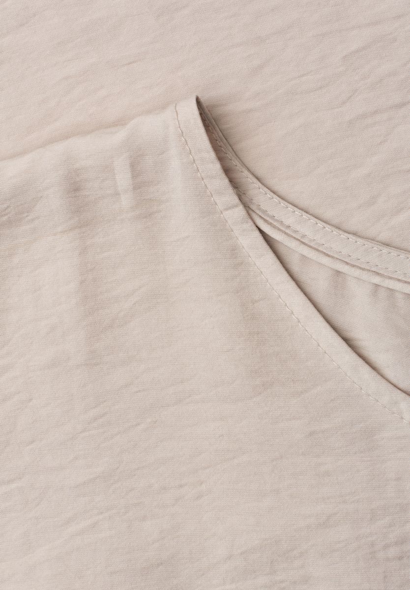 Dropped Shoulder Blusenshirt mit Rundhals