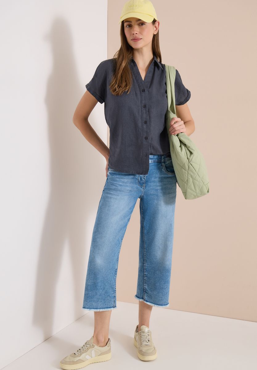 3/4 Wide Leg Jeans im Loose Fit