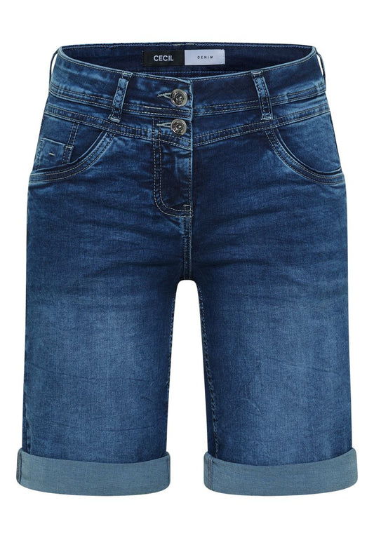 Slim Leg Jeansshorts im Casual Fit