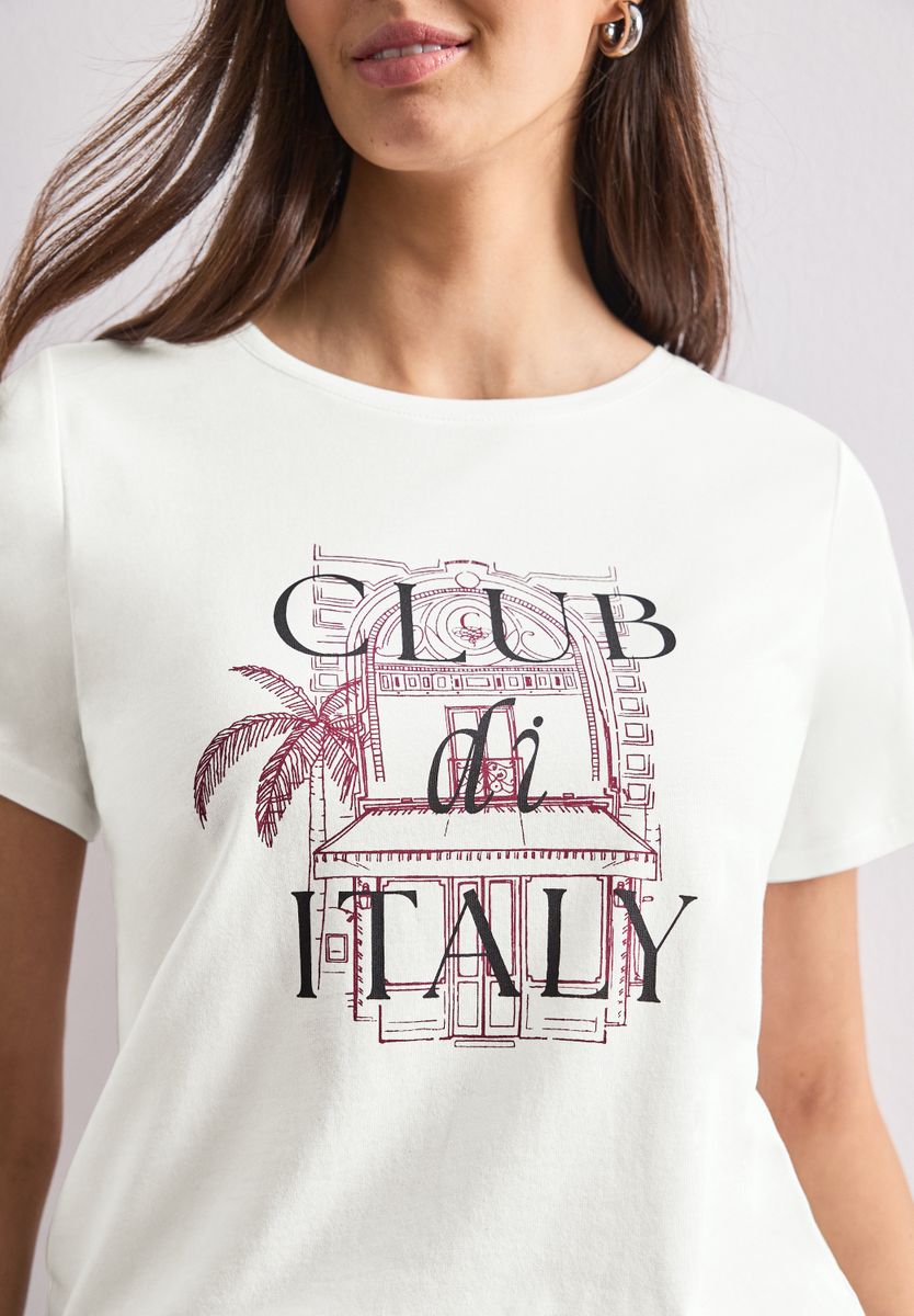 T-Shirt mit Rundhals und Artwork