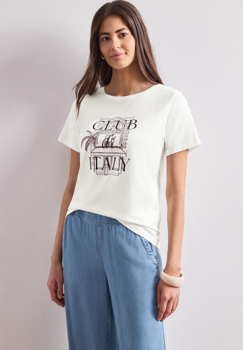 T-Shirt mit Rundhals und Artwork