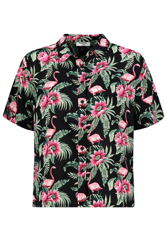 Damen, Bluse kurzarm