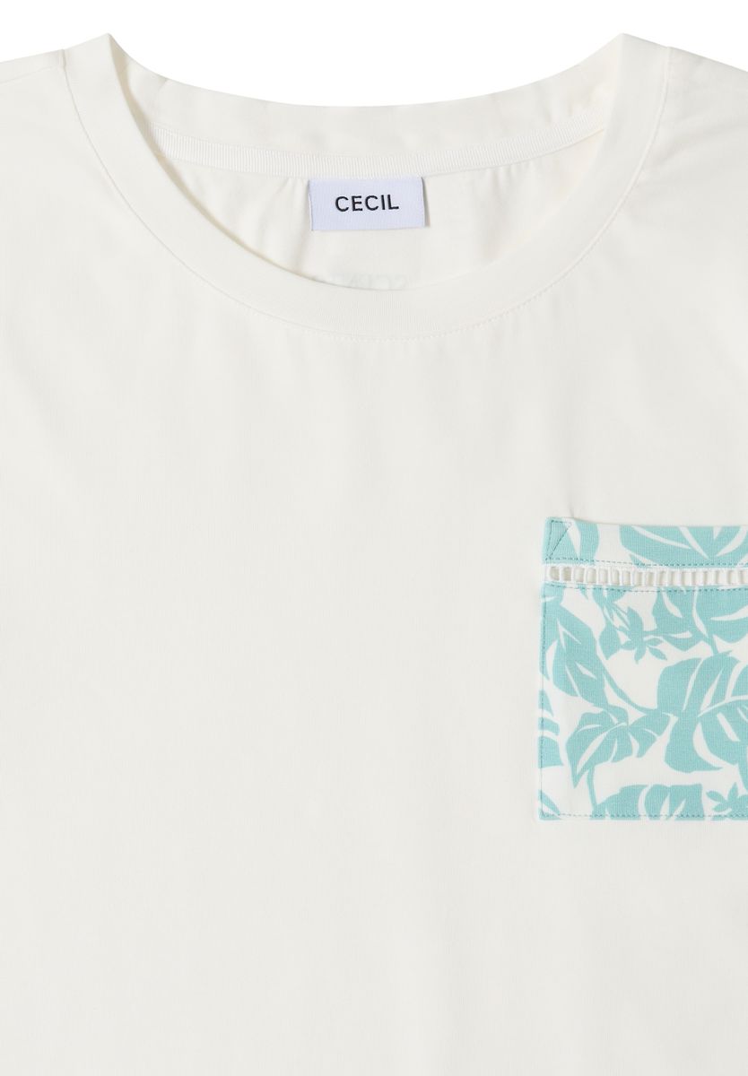 T-Shirt mit Rundhals und Brusttasche