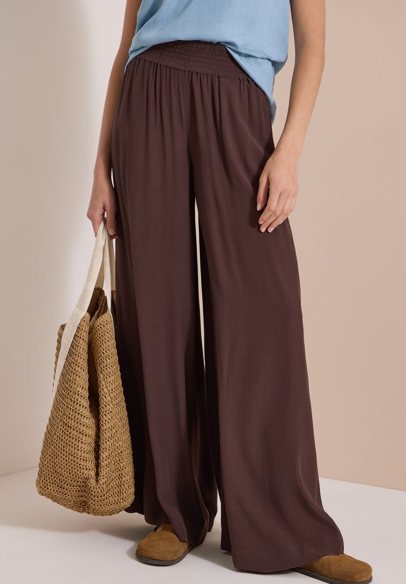 High Waist Wide Leg Hose im Loose Fit