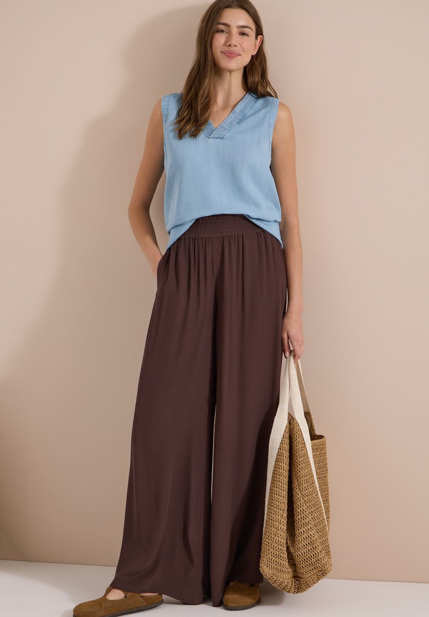 High Waist Wide Leg Hose im Loose Fit