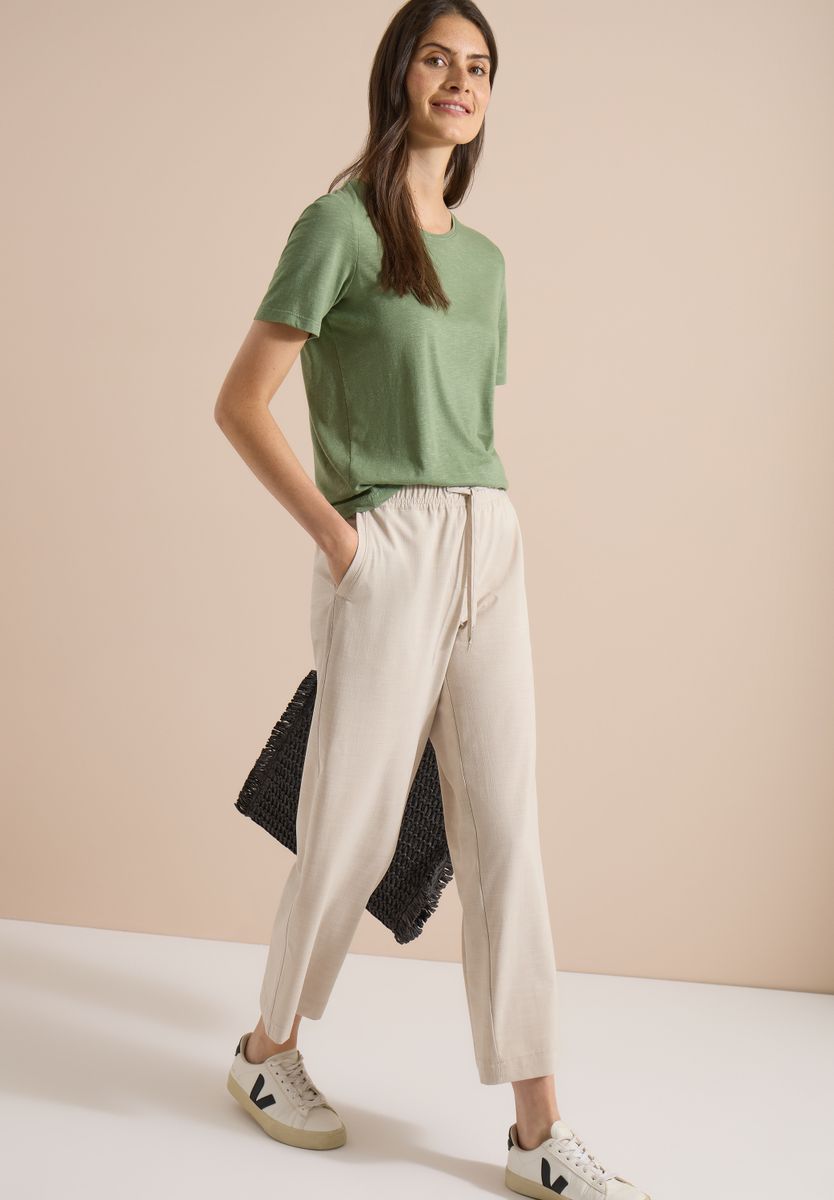 High Waist Wide Leg Hose im Loose Fit