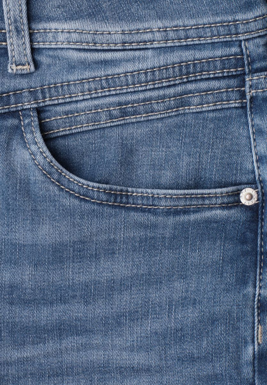 Straight Leg Jeans im Casual Fit mit Turn-Up