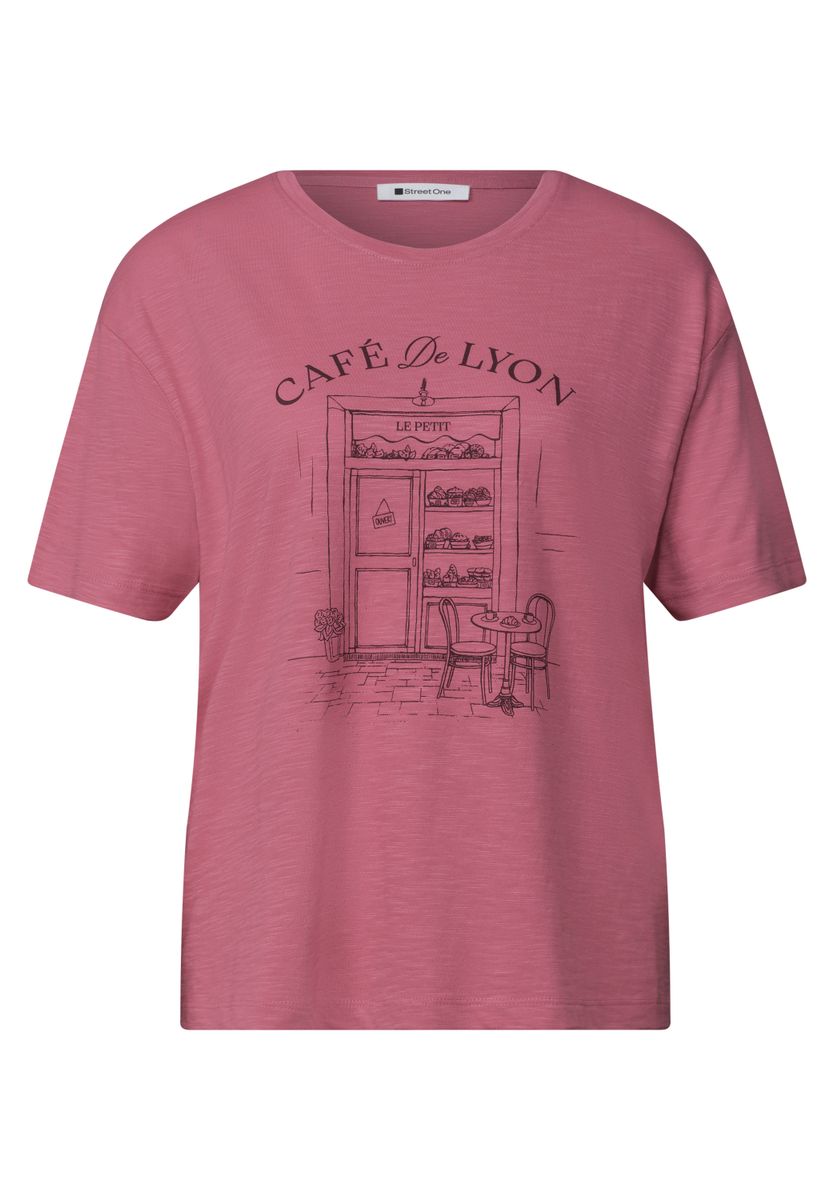 T-Shirt mit Rundhals und Frontprint