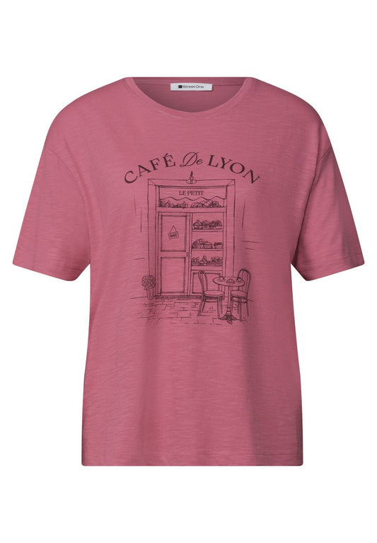 T-Shirt mit Rundhals und Frontprint