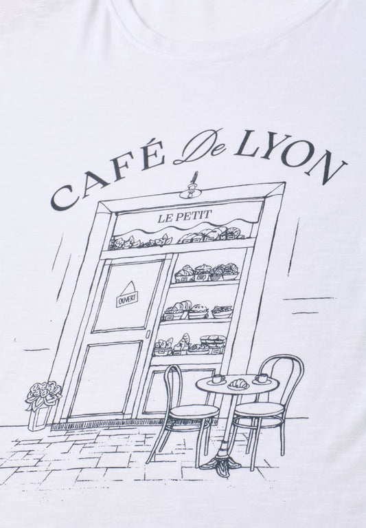 T-Shirt mit Rundhals und Frontprint
