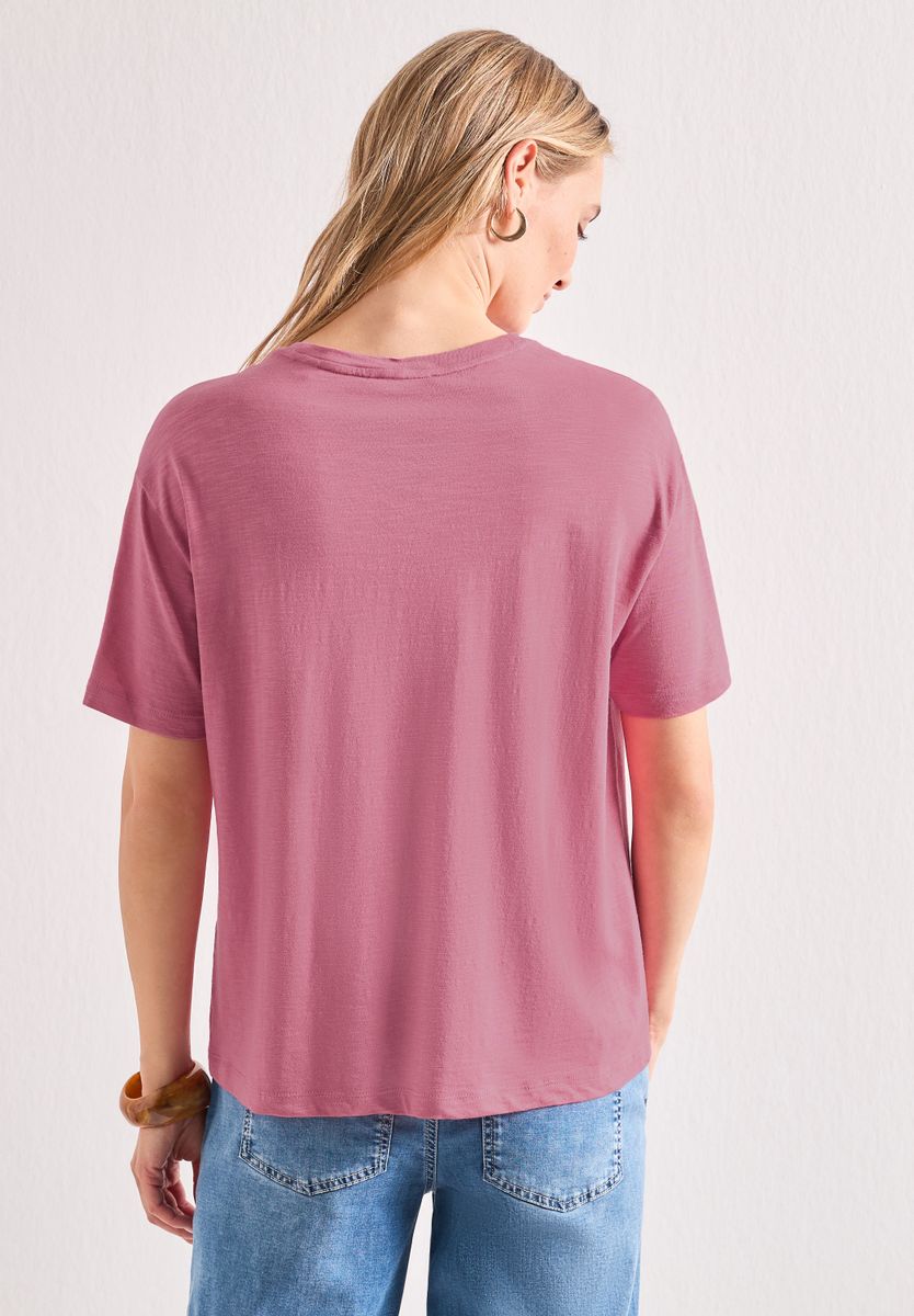 T-Shirt mit Rundhals und Frontprint