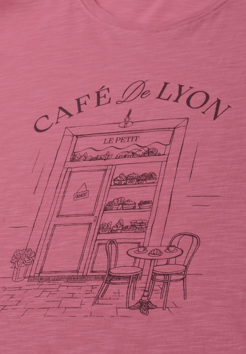 T-Shirt mit Rundhals und Frontprint