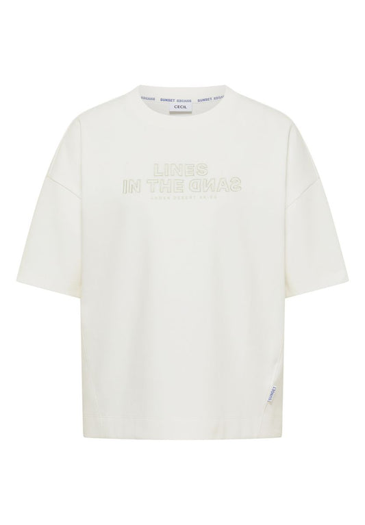 Kurzarm Sweatshirt mit Embroidery
