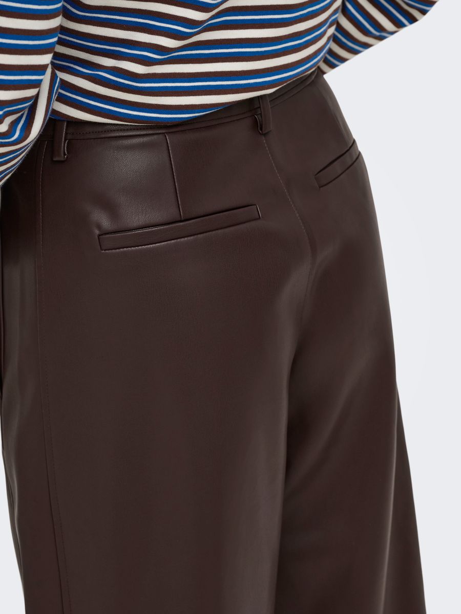 ONLNELI MW FAUX LEA BARREL PANT PNT