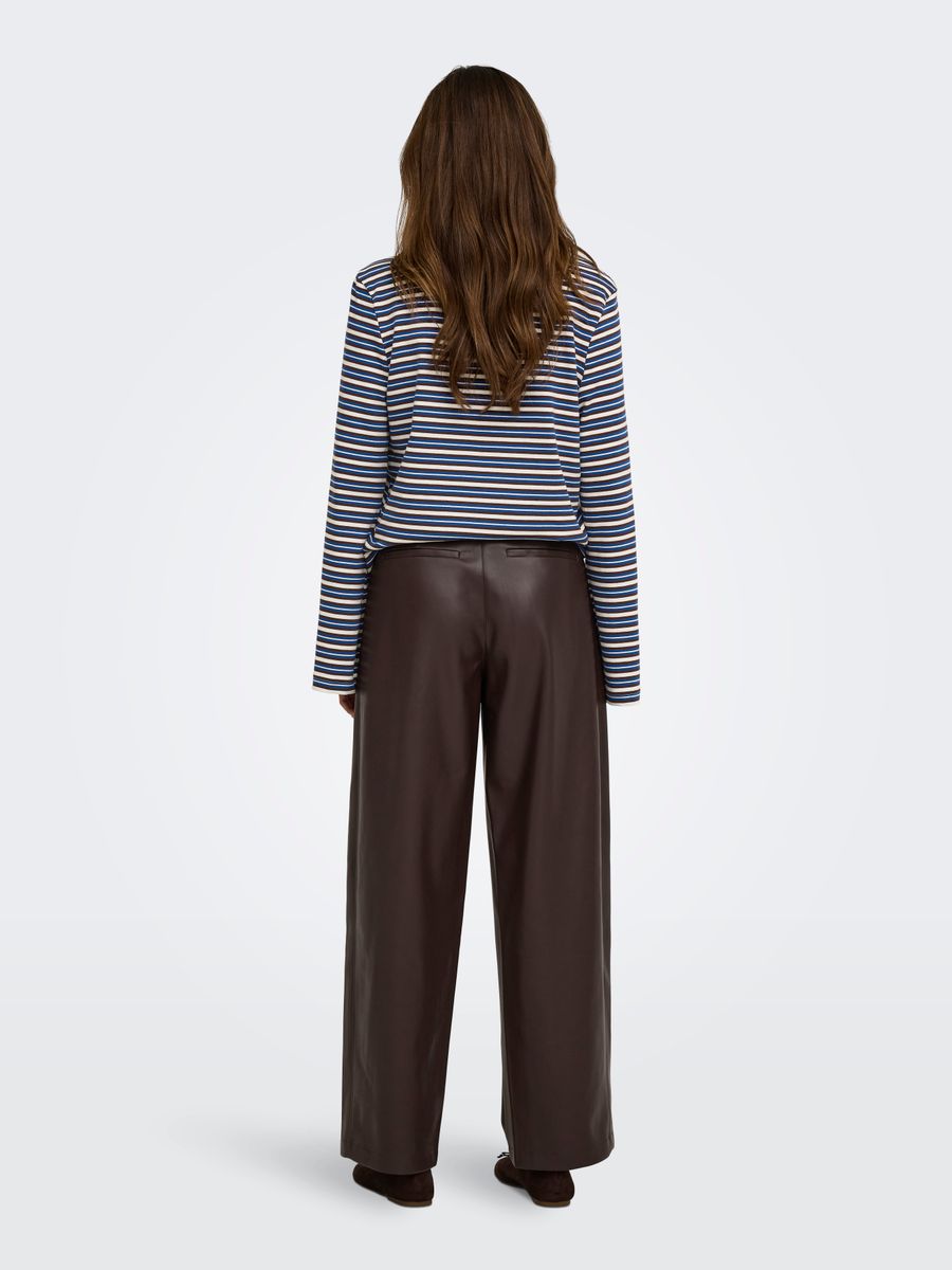 ONLNELI MW FAUX LEA BARREL PANT PNT