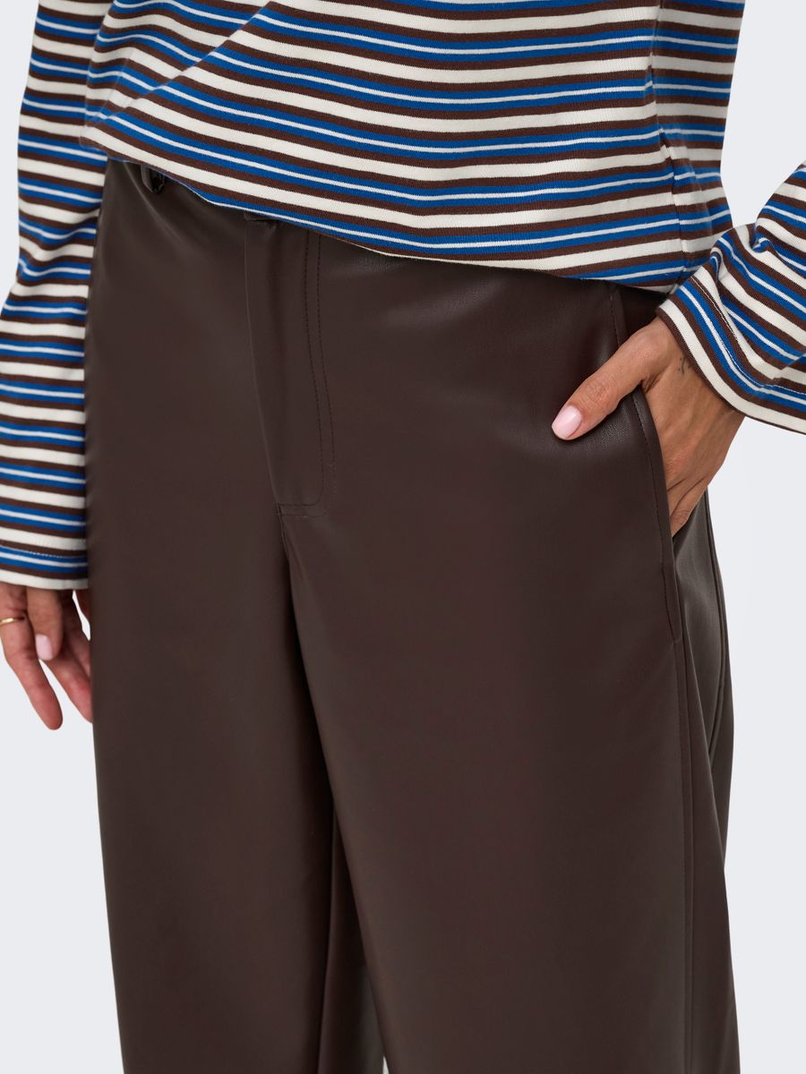 ONLNELI MW FAUX LEA BARREL PANT PNT