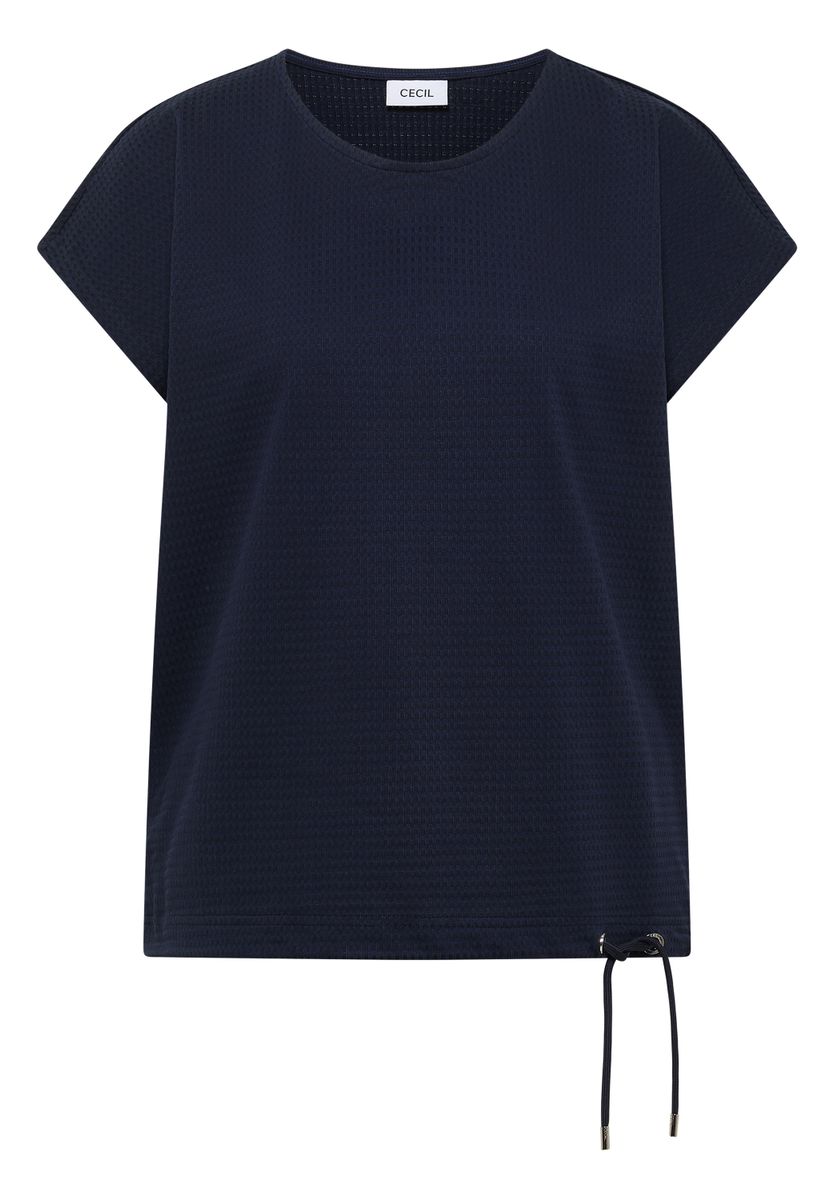 T-Shirt mit Waffel-Struktur