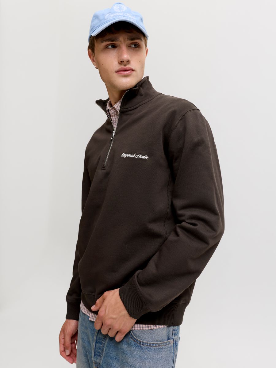 JORNORREBRO EMB SWEAT HIGH NECK NOOS