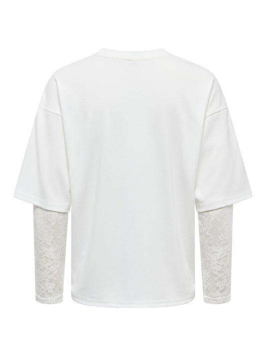 ONLTAHLIA L/S LACE TOP JRS