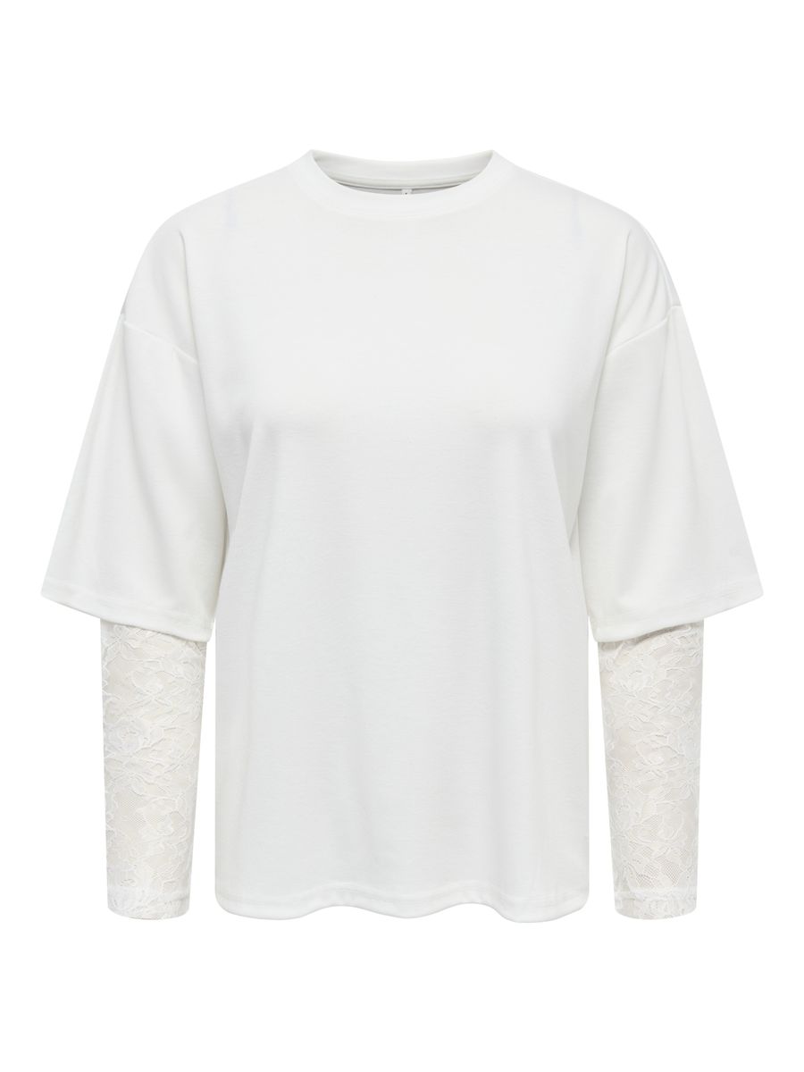 ONLTAHLIA L/S LACE TOP JRS