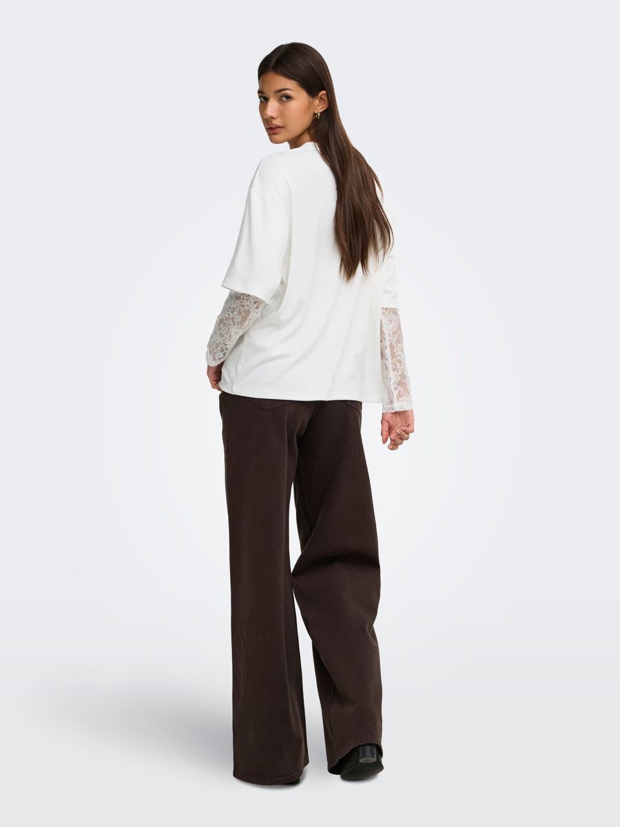 ONLTAHLIA L/S LACE TOP JRS