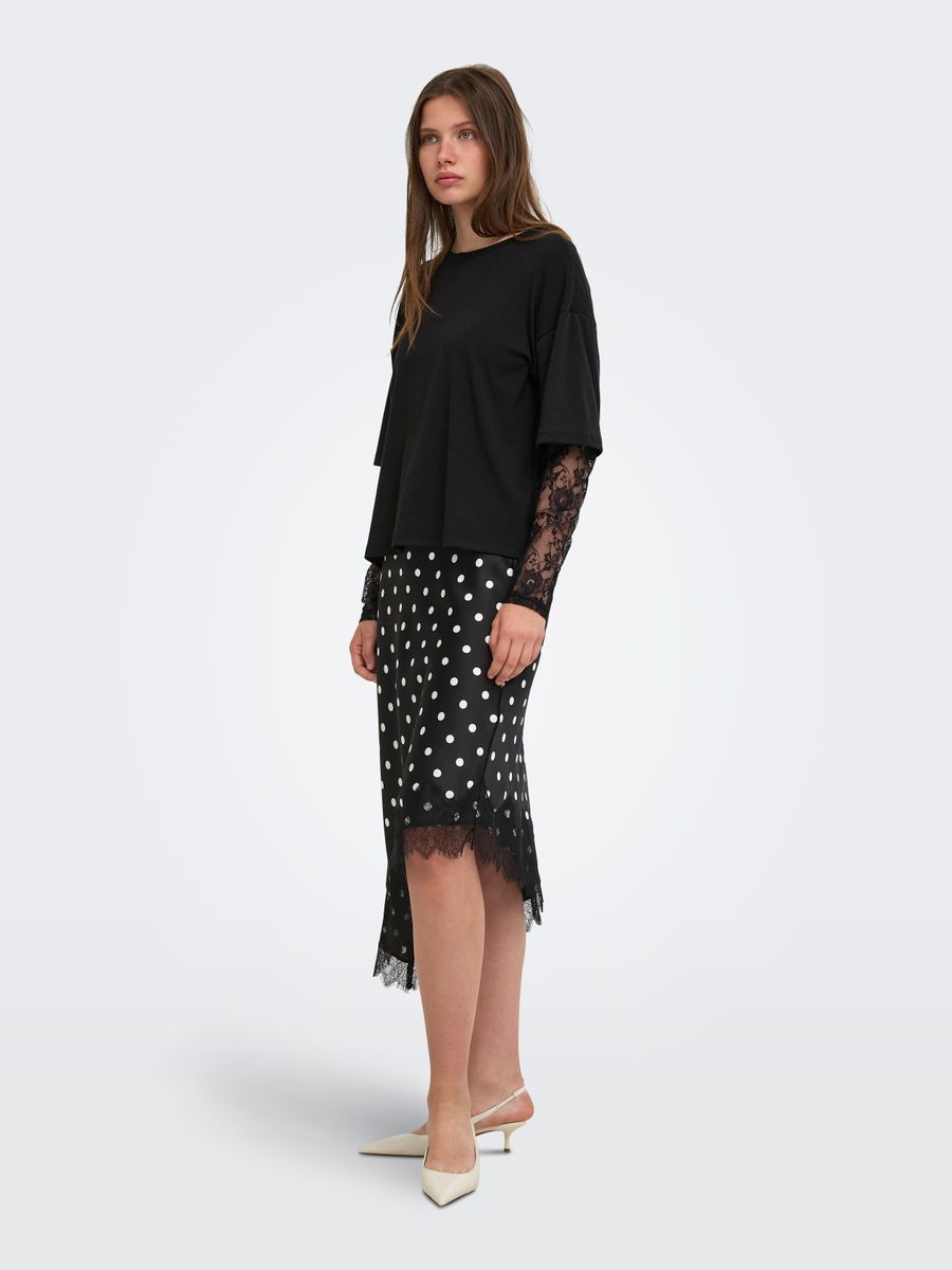 ONLTAHLIA L/S LACE TOP JRS