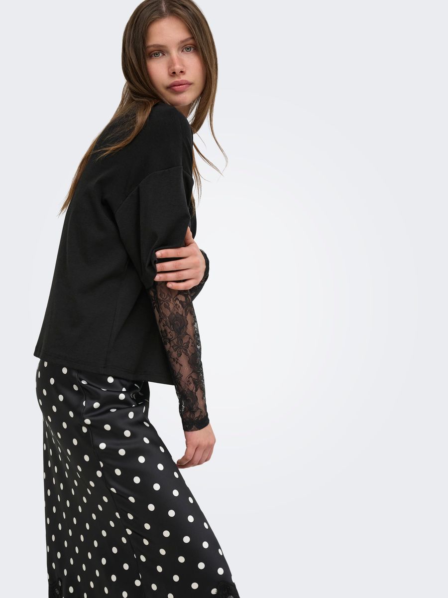 ONLTAHLIA L/S LACE TOP JRS