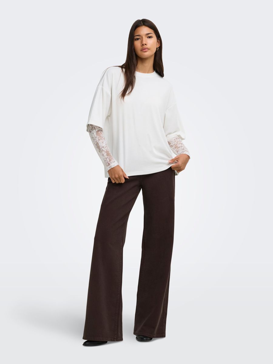 ONLTAHLIA L/S LACE TOP JRS