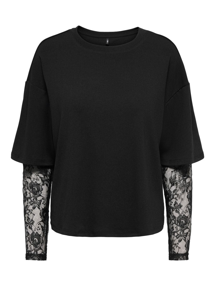 ONLTAHLIA L/S LACE TOP JRS