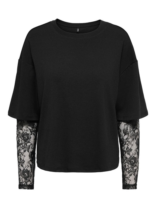 ONLTAHLIA L/S LACE TOP JRS