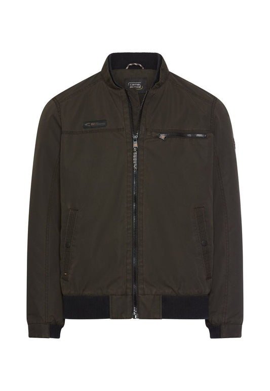 Leichte Bomberjacke mit Strickbund