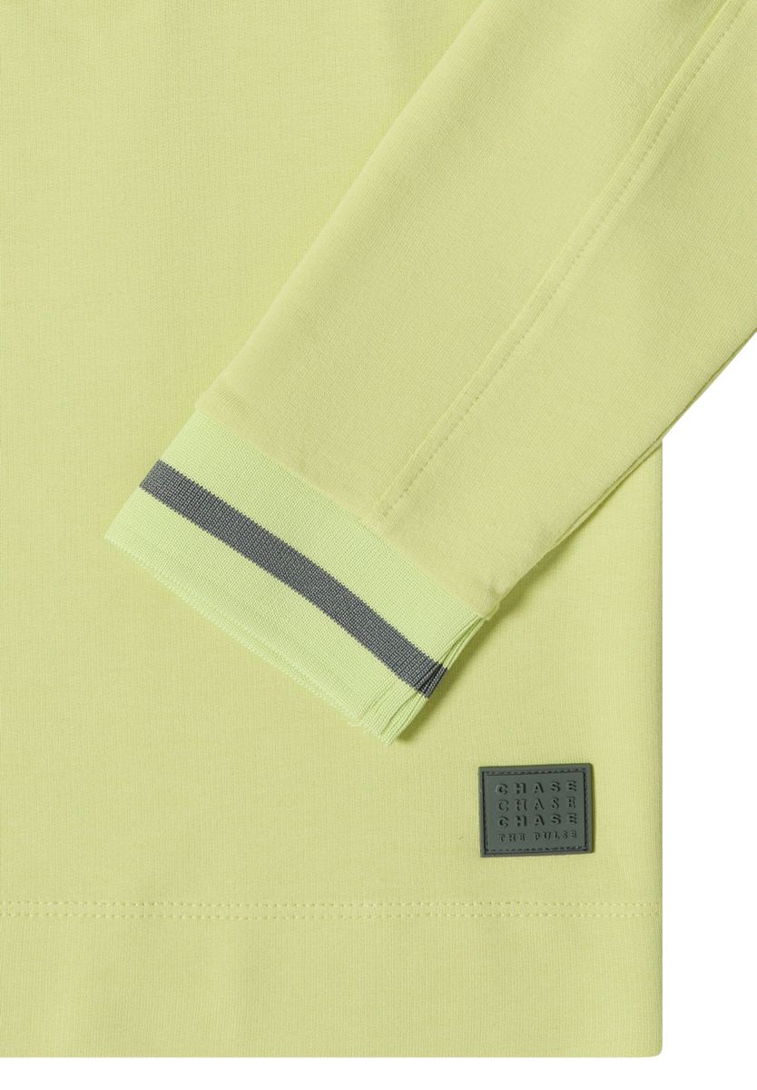 Langarm Shirt mit Rundhals und Streifendetail