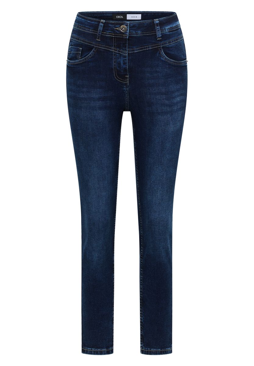 High Waist Slim Leg Jeans im Slim Fit
