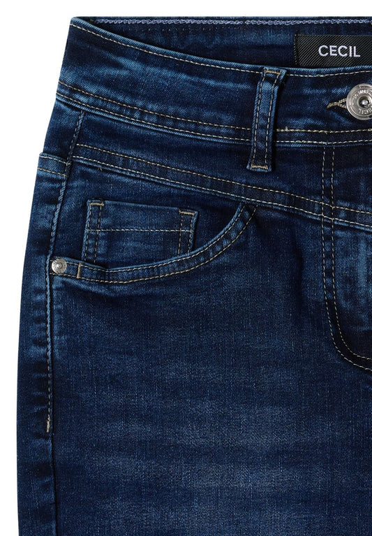 High Waist Slim Leg Jeans im Slim Fit