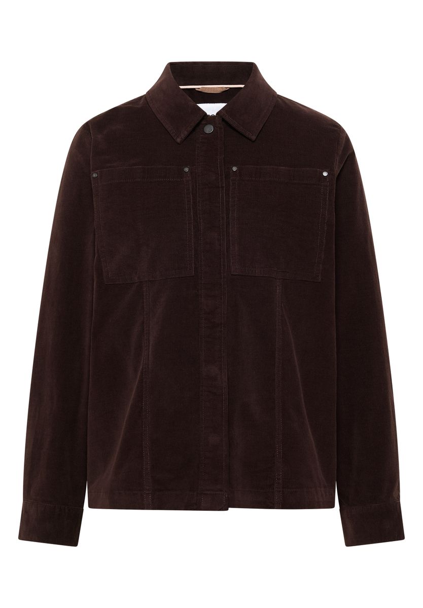 Feincord Overshirt mit Brusttaschen