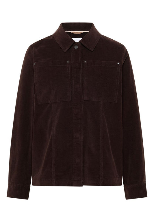 Feincord Overshirt mit Brusttaschen