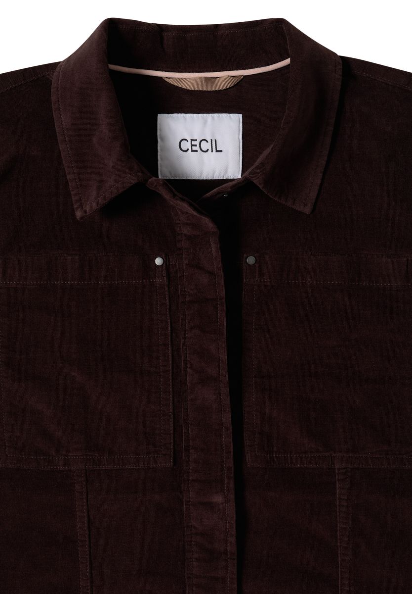 Feincord Overshirt mit Brusttaschen