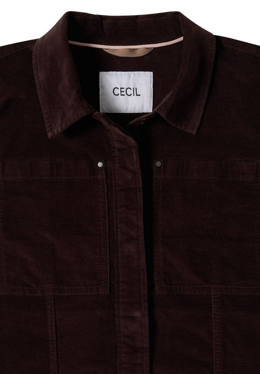 Feincord Overshirt mit Brusttaschen