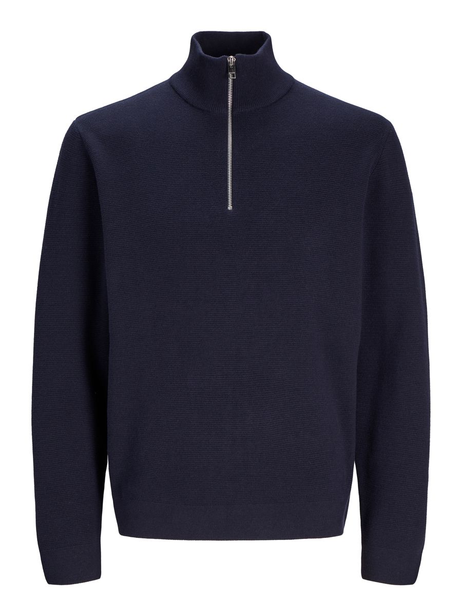 JJMILANO STITCH KNIT HALF ZIP SN