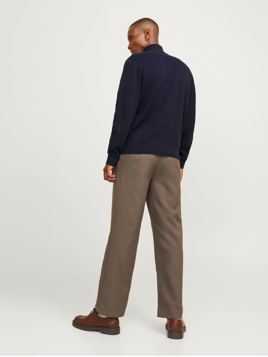 JJMILANO STITCH KNIT HALF ZIP SN