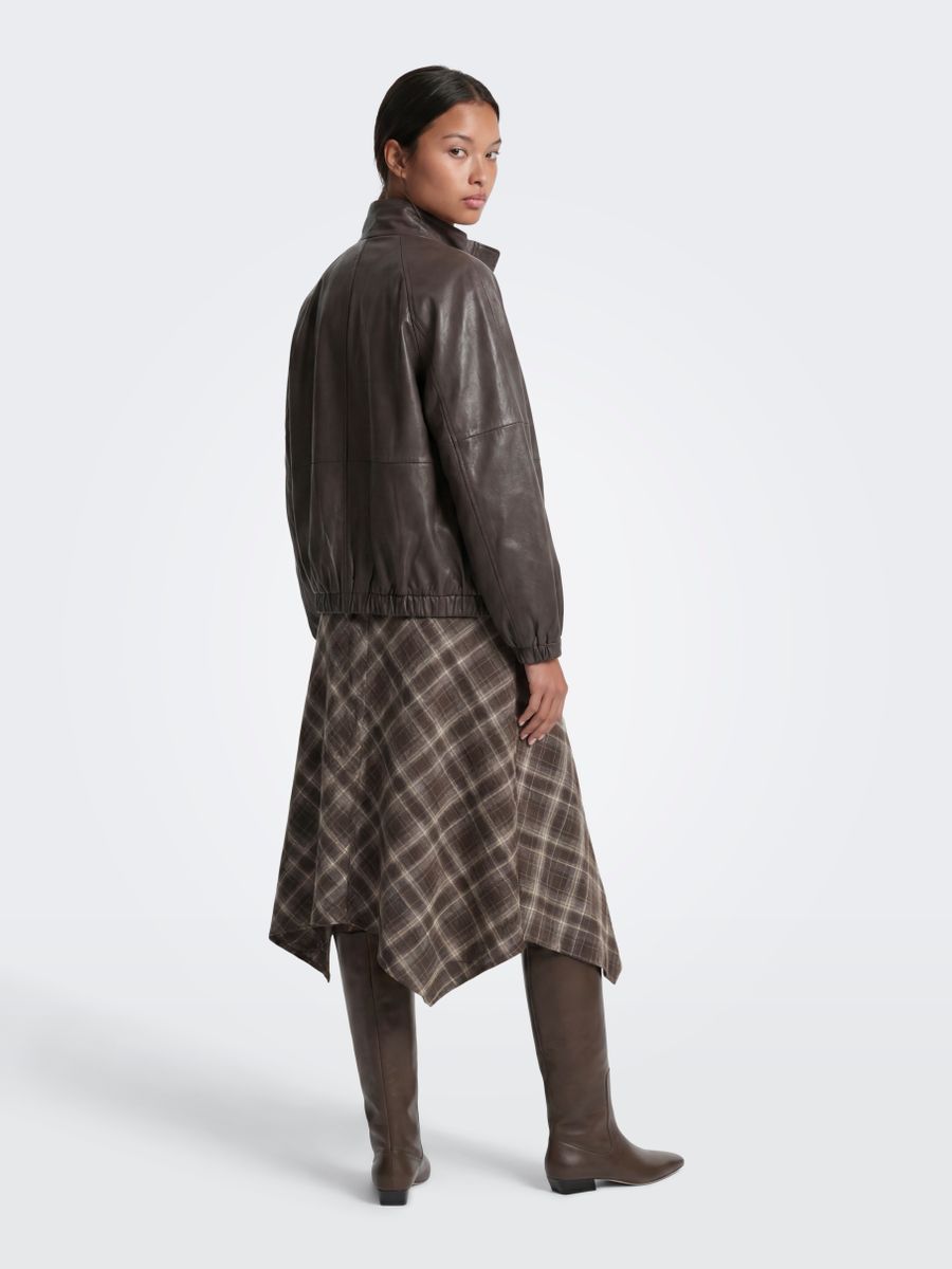 ONLGUKA LONG ASSY CHECK SKIRT WVN