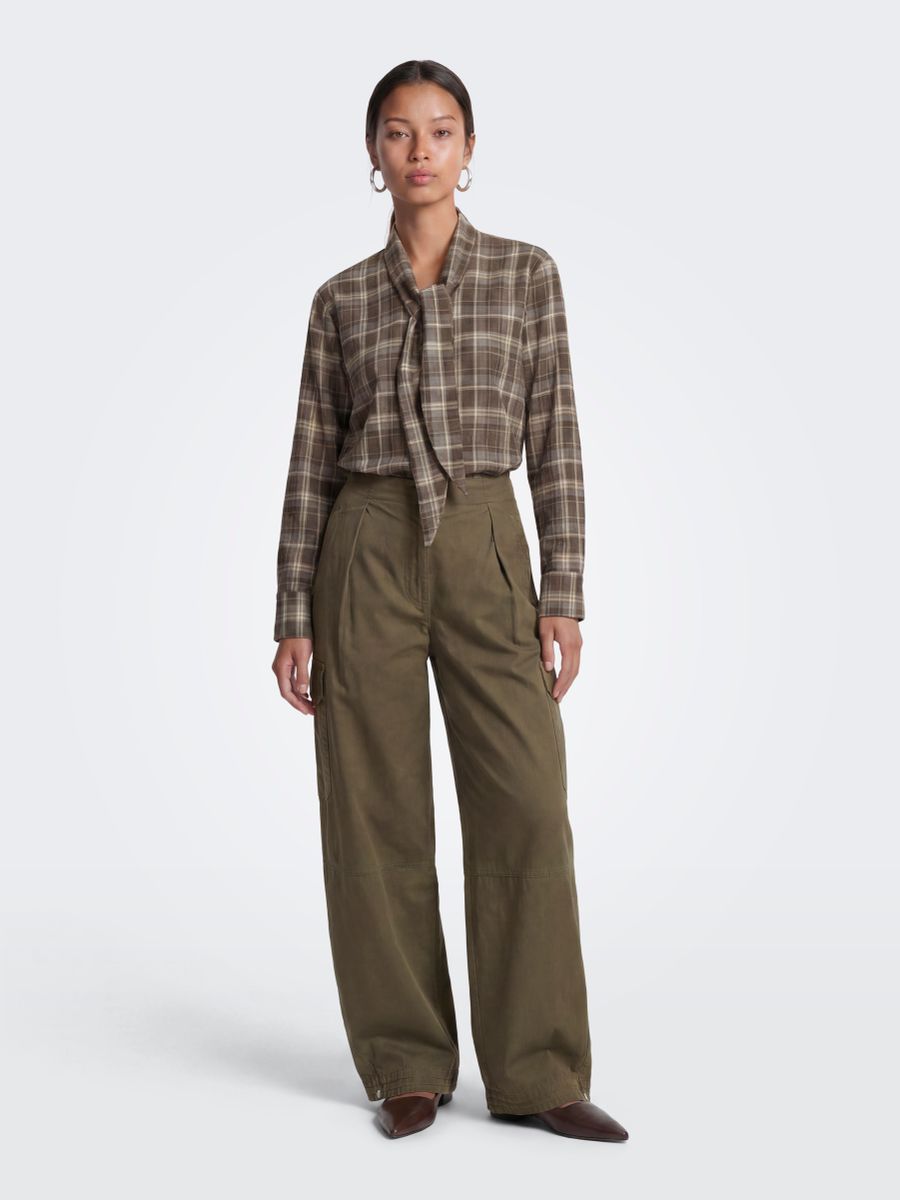 ONLGUKA L/S TIE ASSY CHECK SHIRT WVN