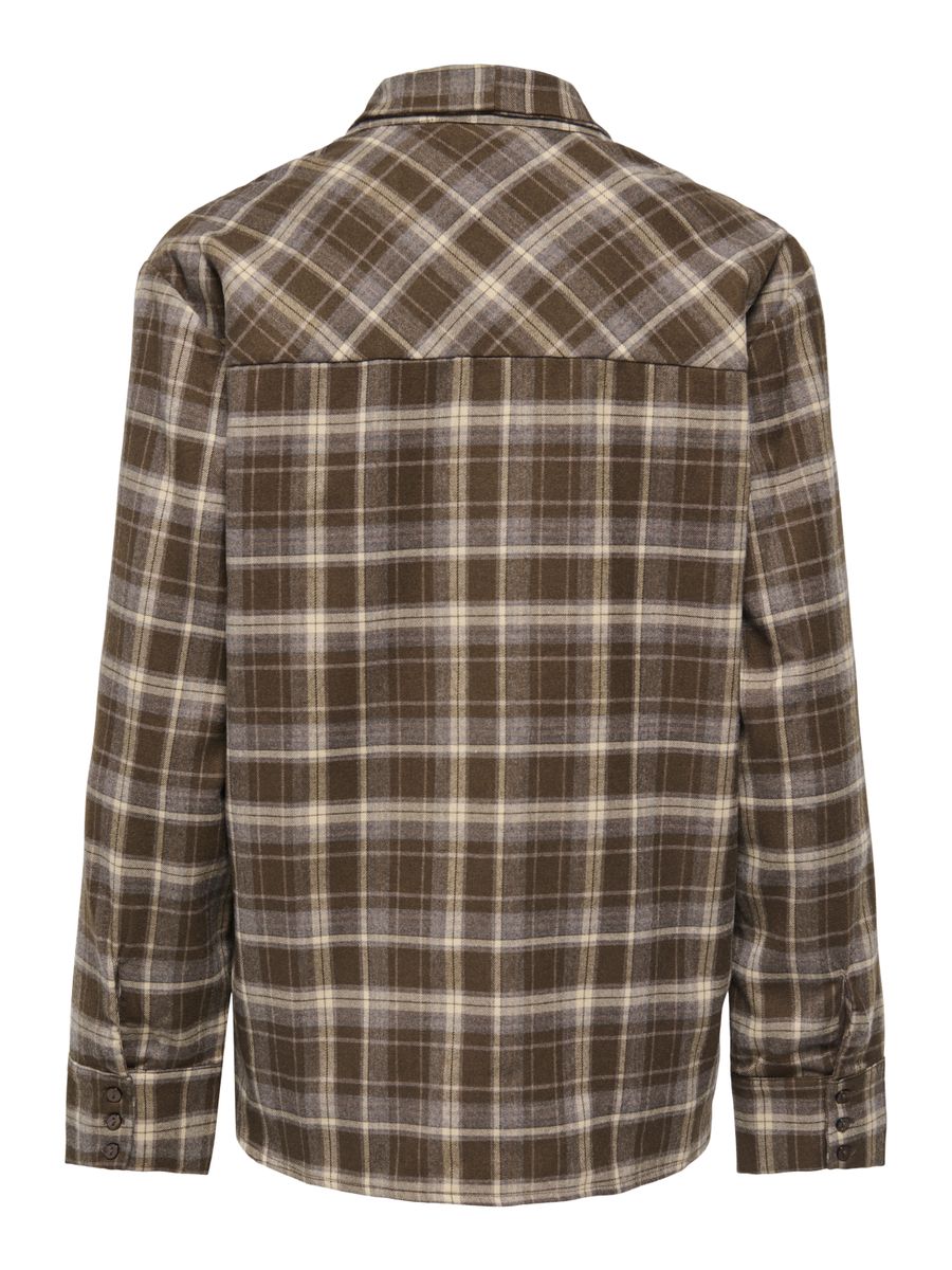 ONLGUKA L/S TIE ASSY CHECK SHIRT WVN