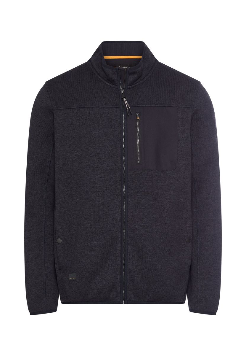 Fleecejacke mit hohem Stehkragen