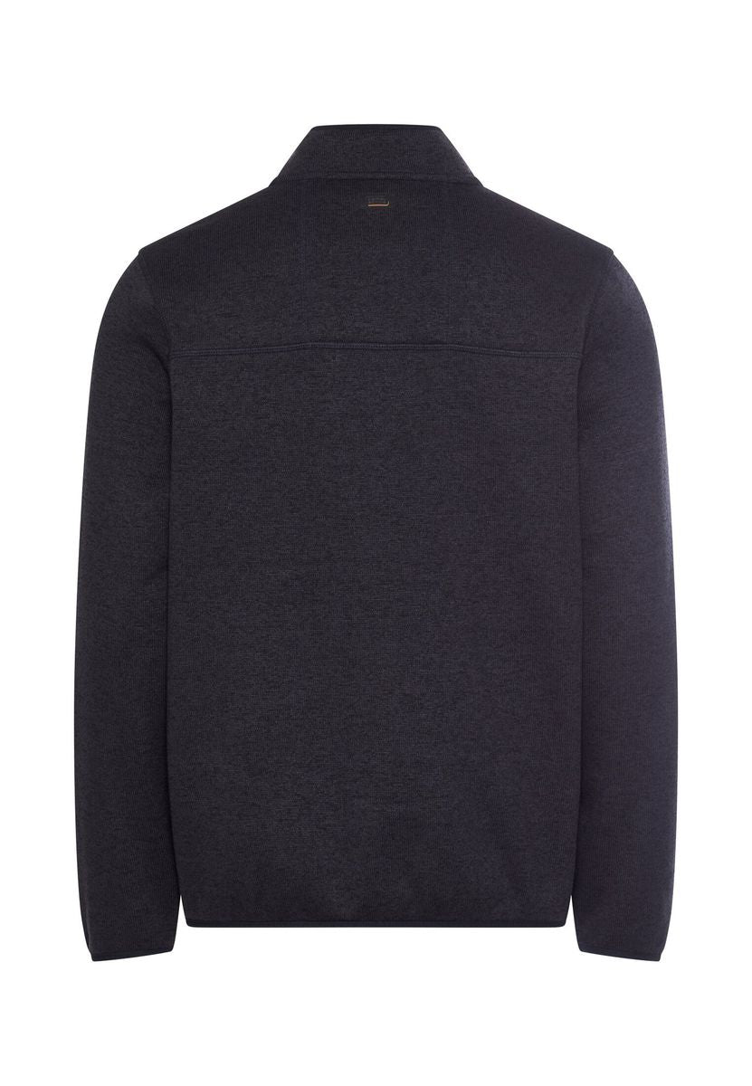Fleecejacke mit hohem Stehkragen