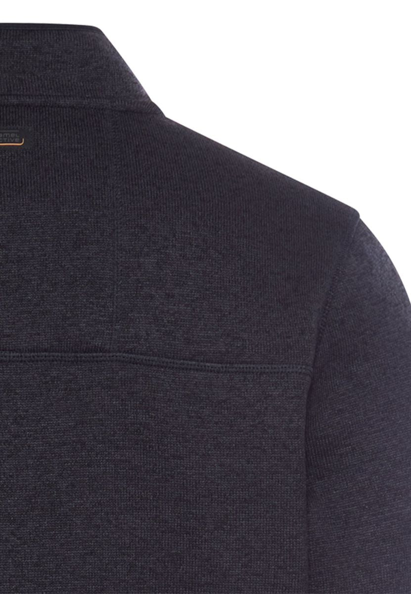 Fleecejacke mit hohem Stehkragen